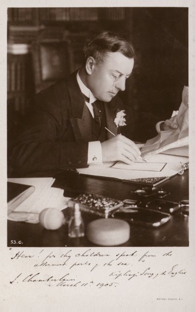 Joseph Chamberlain da English Photographer